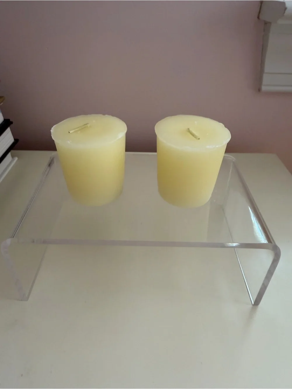 NEW Votive Candles Set of 12 Pastel Colors Unscented Boxed Pillar 2” Tall